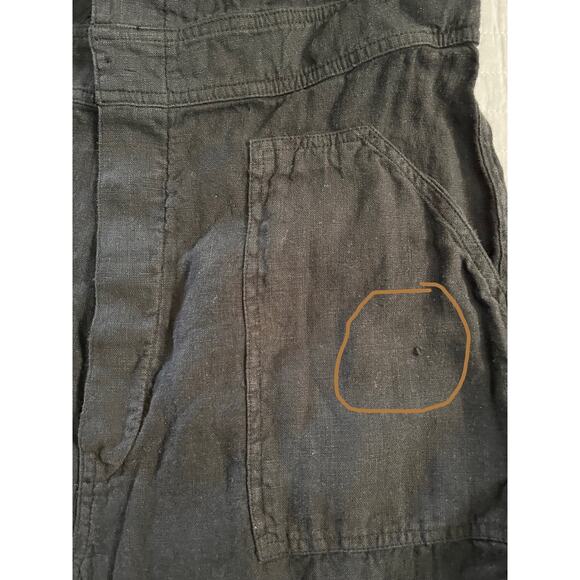 NEW MATE THE LABEL Long Sleeve 100% Linen Jumpsuit - Jet Black SIZE S - Picture 13 of 13